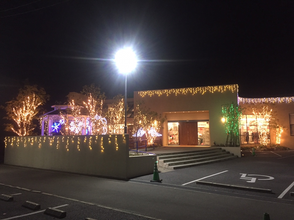 大人気 雑貨専門店ハウズのクリスマスイベント 幻想的なハウズ久留米店 クリスマスイルミネーション ふくおかナビ