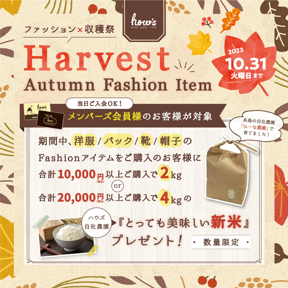 ファッション×収穫祭