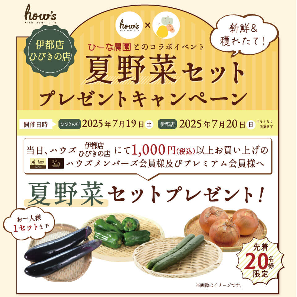 夏野菜セットプレゼント